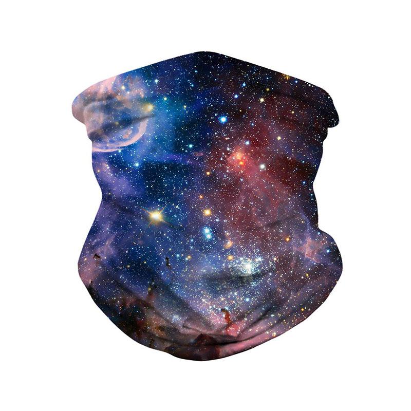 Starry Sky Printed Headwear Face Shield Masks
