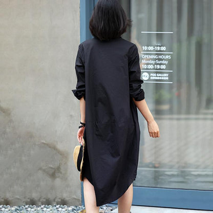 Buykud Turn-down Collar Lacing Bowknot Casual Shirt