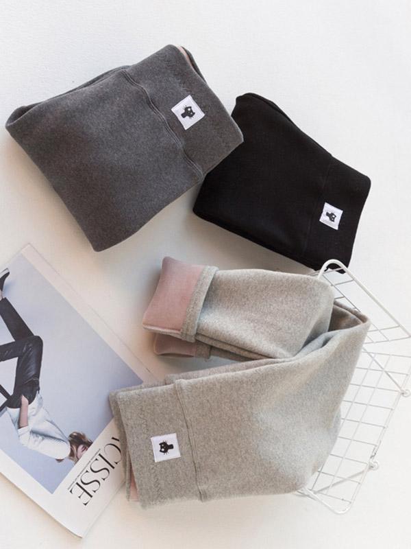 Pure Color Warm Leggings