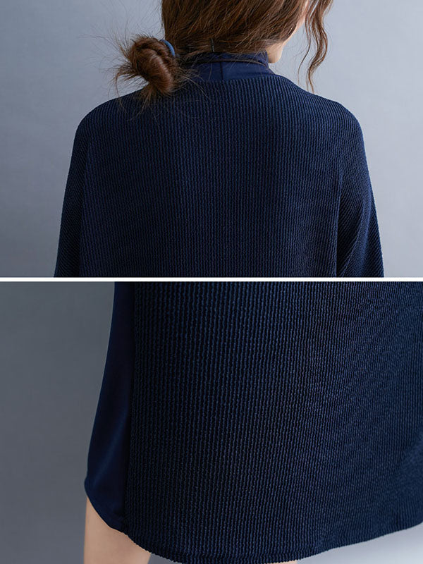 Original Split-Joint Round-Neck Dress