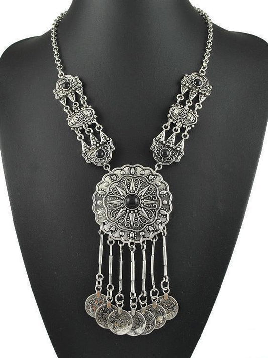 Authentic Aztec Style Alloy Necklaces in Solar Form