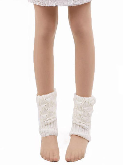 Solid Color Hollow Leg Warmers Stocking