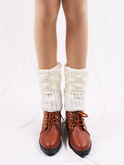 Solid Color Hollow Leg Warmers Stocking