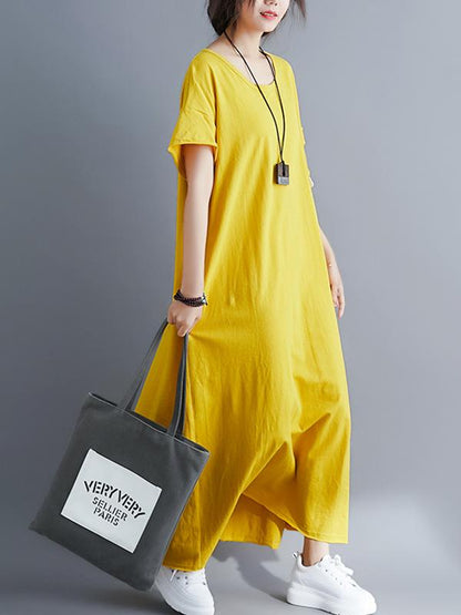 Loose A-line Slimmer Long Dress