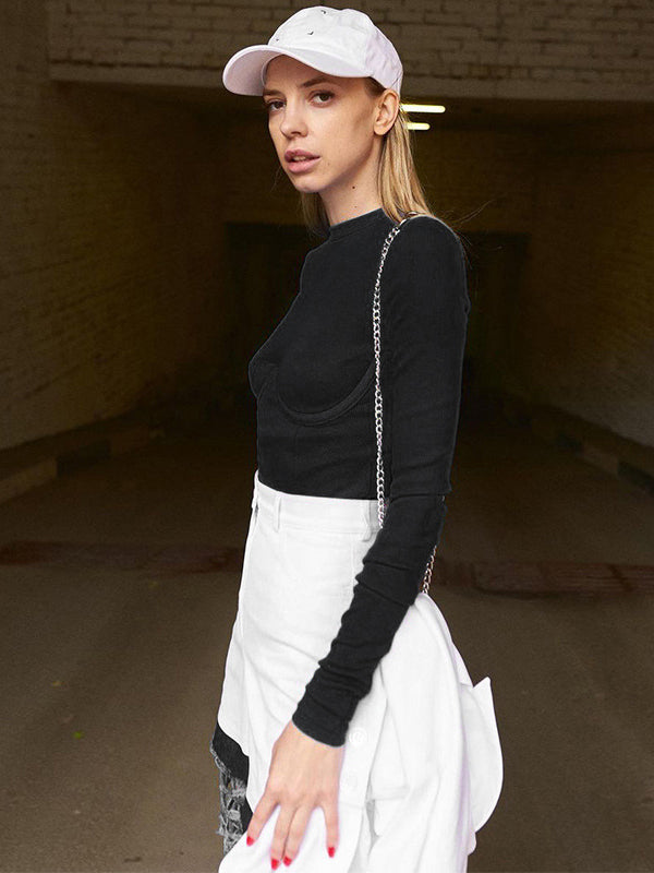 Light Color Long Sleeves Bodysuits