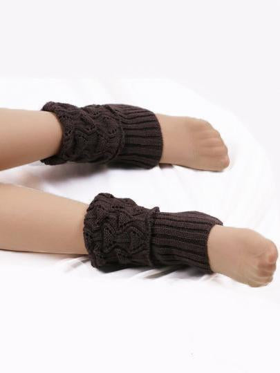 Solid Color Hollow Leg Warmers Stocking