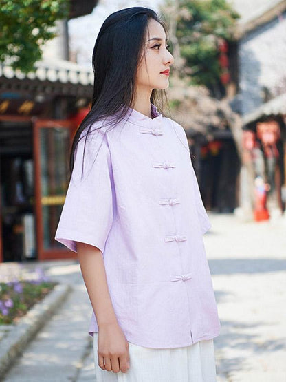 Vintage Forg Solid Short Sleeves Shirt