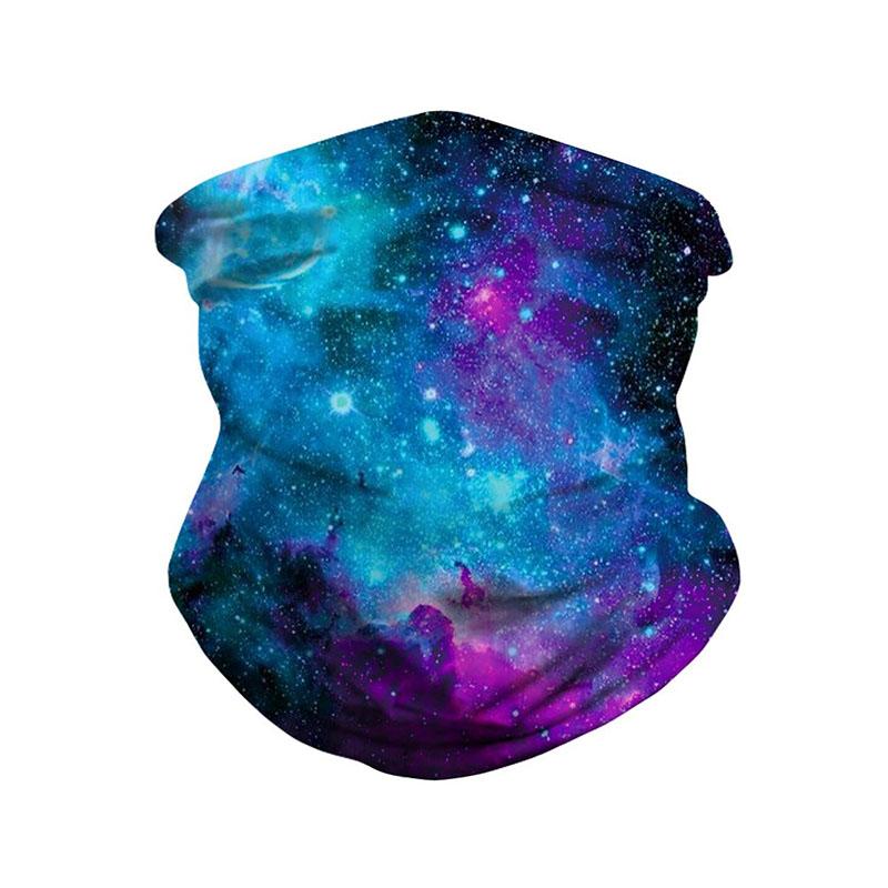 Starry Sky Printed Headwear Face Shield Masks