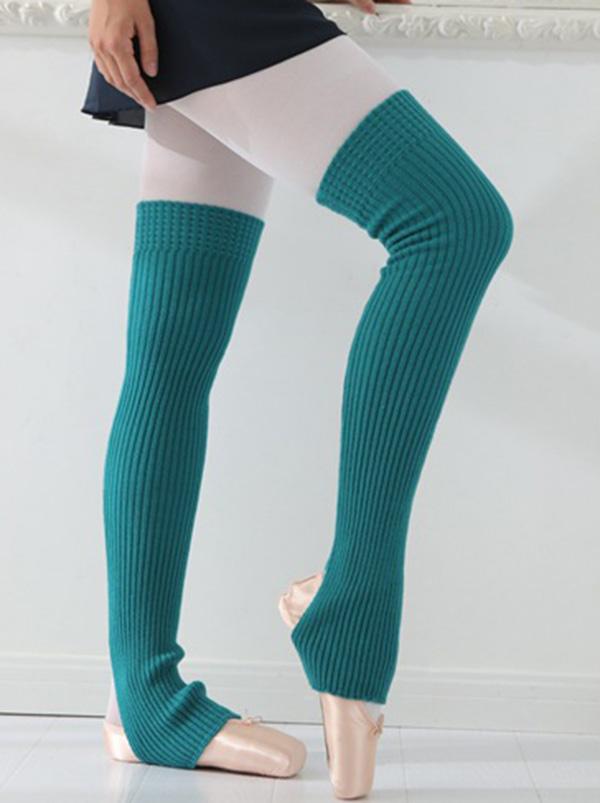 Solid Warm Leg Guard Stocking