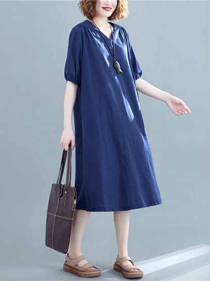 Loose Oversize Solid  Dress