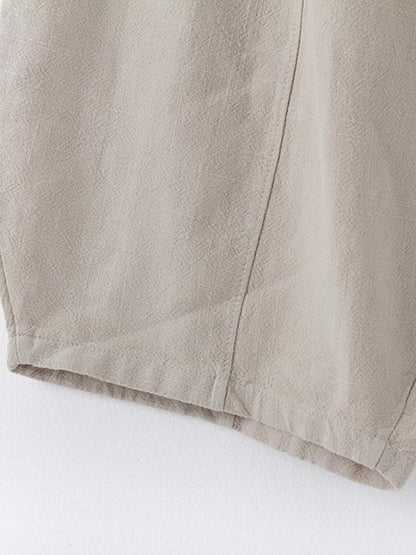 Casual Solid Puff Pants Bottoms