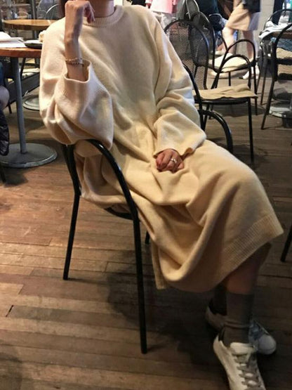 SUPER LOOSE PUFF SLEEVE LONG ROBE