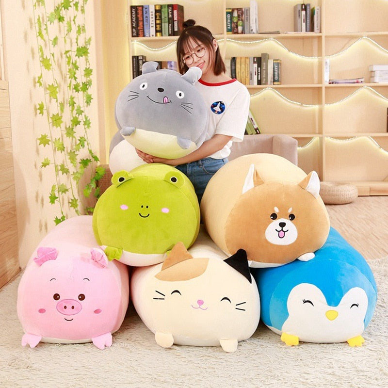 25 / 60cm down cotton cartoon animal pillow children's gift lovely plush toy birthday gift soft and comfortable Christmas gift
