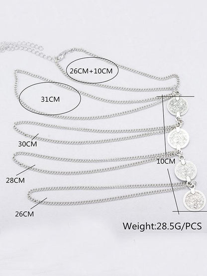 Bohemia Multilayer Coin Arm Chain Accessories