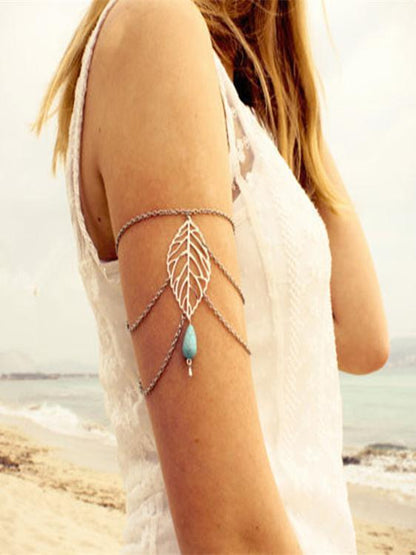 Bohemia Vintage Leaf Arm Chain Accessories