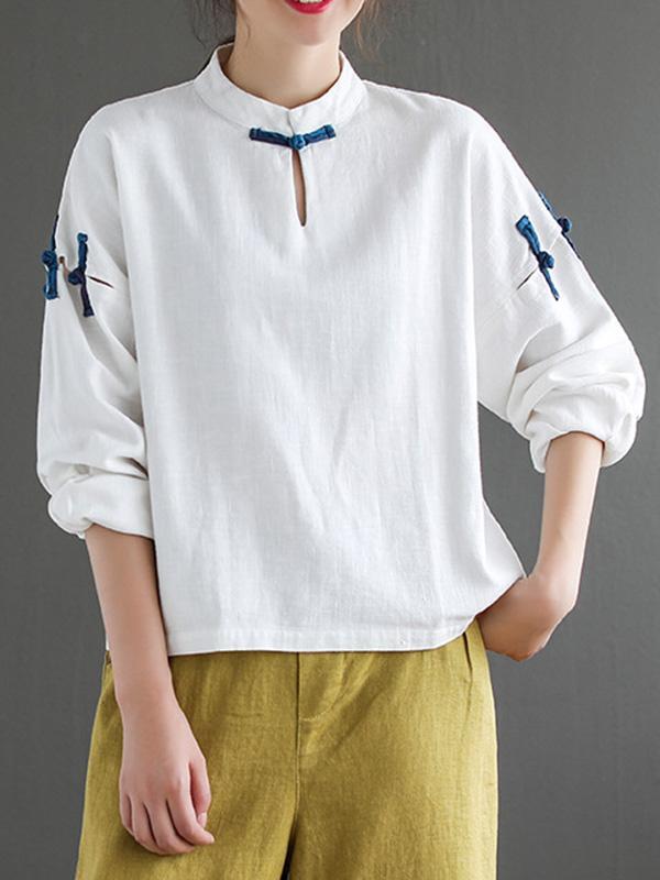Artistic Retro Long Sleeve T-Shirts Tops
