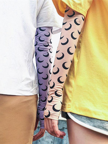 Sports Moon Pattern Sunscreen Sleeves