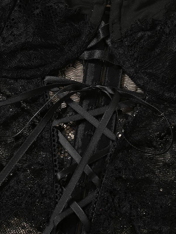 Lace Split-Joint Bandage Split Erotic Lingerie