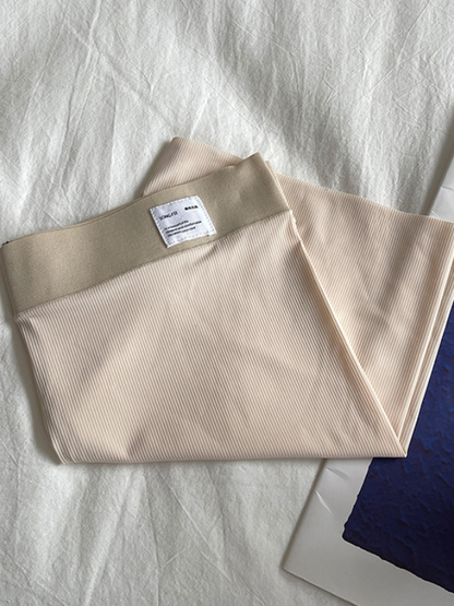Solid Color Ice Silk Wrap High Waisted Safety Shorts