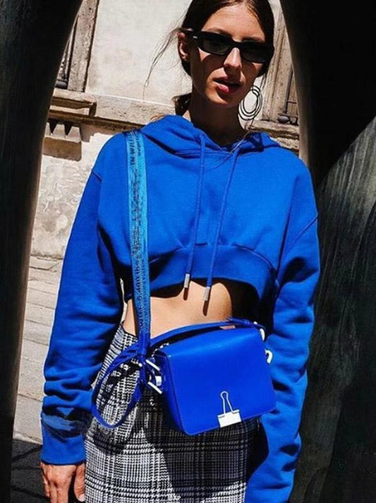 Cropped Drawstring Sweatshirts