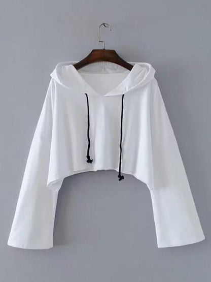 Cut Out Hooded Sweatshirts