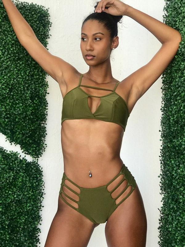 Spaghetti Straps Bikinis Swimwear