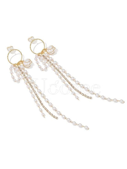 Original Sparkling Tasseled Designed Earrings