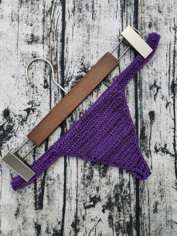 Solid Color Crochet Triangles Briefs