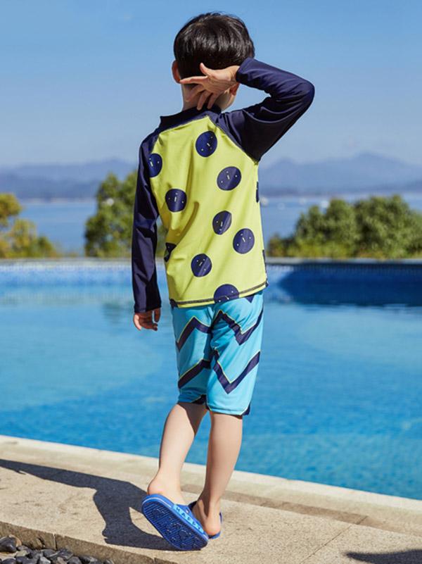 AONIHUA Striped Bottom Boy Swimwear