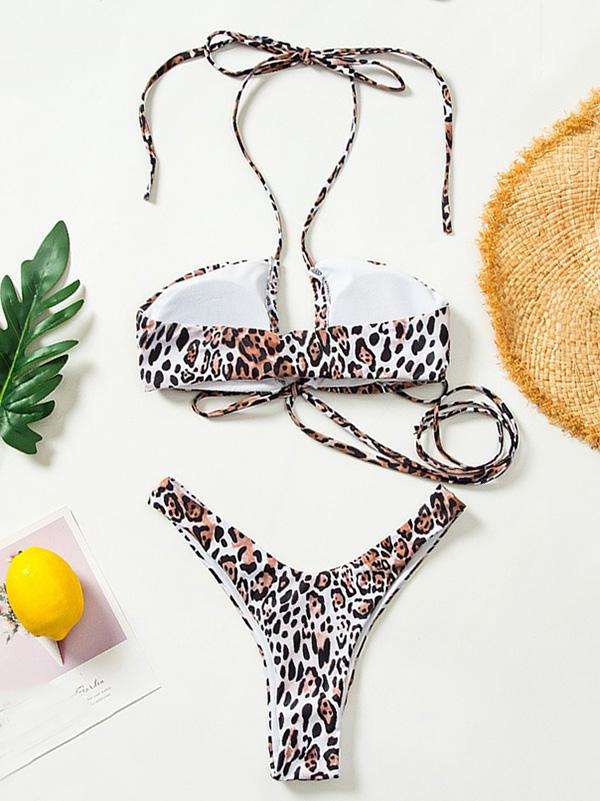 Sexy Bandage Split Type Bikini Swimsuit