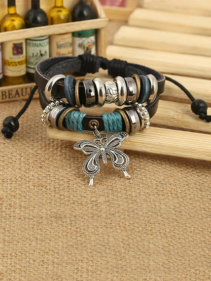 Punk Multi layer Butterfly Bracelet Accessories