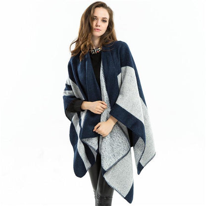 Colorful shawl fashion plaid imitation cashmere scarf