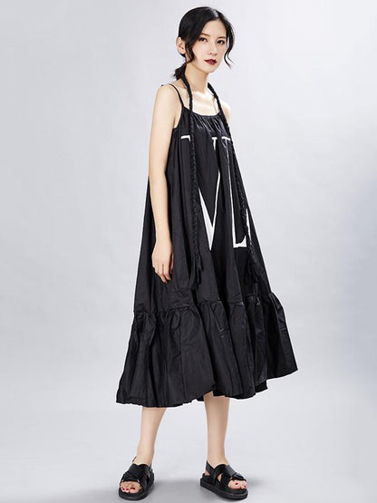 Original Printed Braces Dress