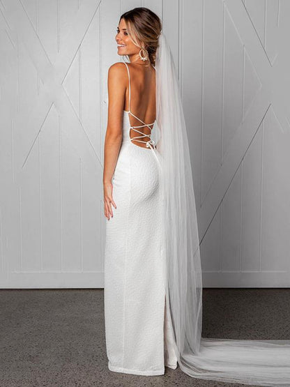 Sexy Spaghetti-neck Backless Maxi Dress