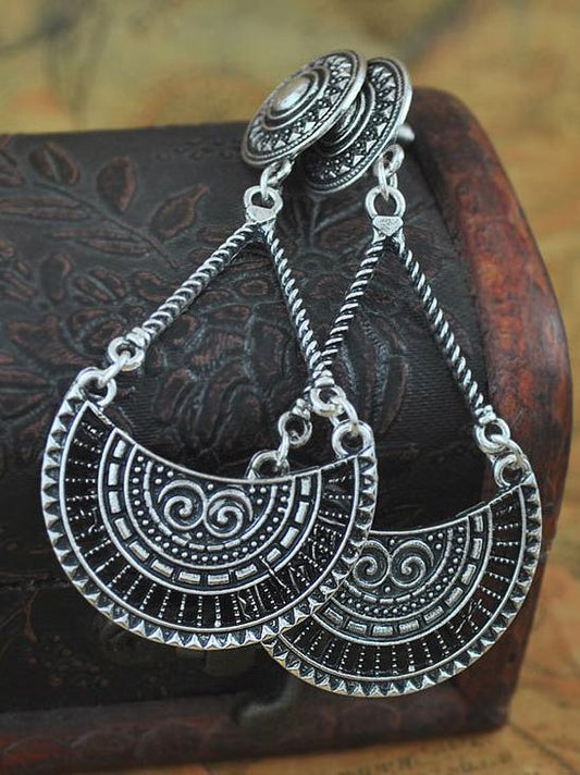 Vintage Bohemia Hollow Carving Hollow Earrings
