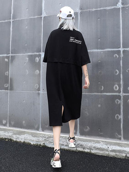 Loose Lettre Printed Dress