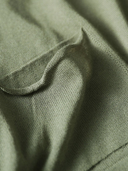Casual Batwing Sleeve Hooded High-Low V-Neck Buttoned Cardigans