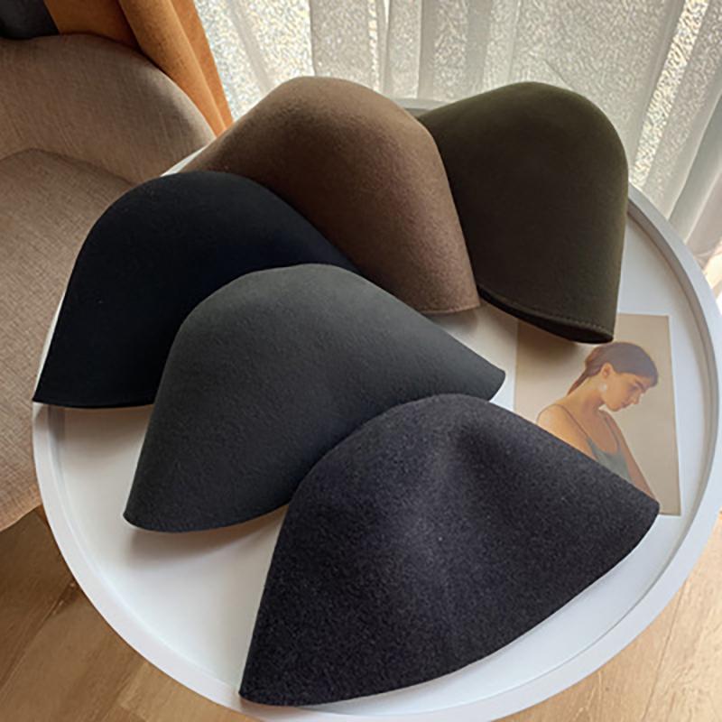 Retro Solid Color New Bucket Hat