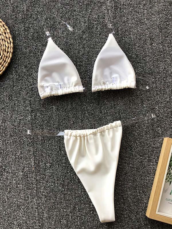 Triangle Top With Panty Bikini Set