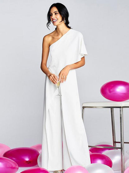 Fashion 4 Colors Off-the-shoulder Long Jumpsuits