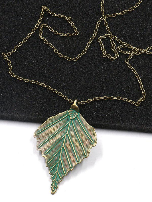 Vintage Leaf Alloy Necklaces Accessories