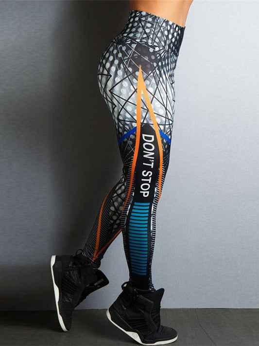 Printed Wide Waistband Leggings