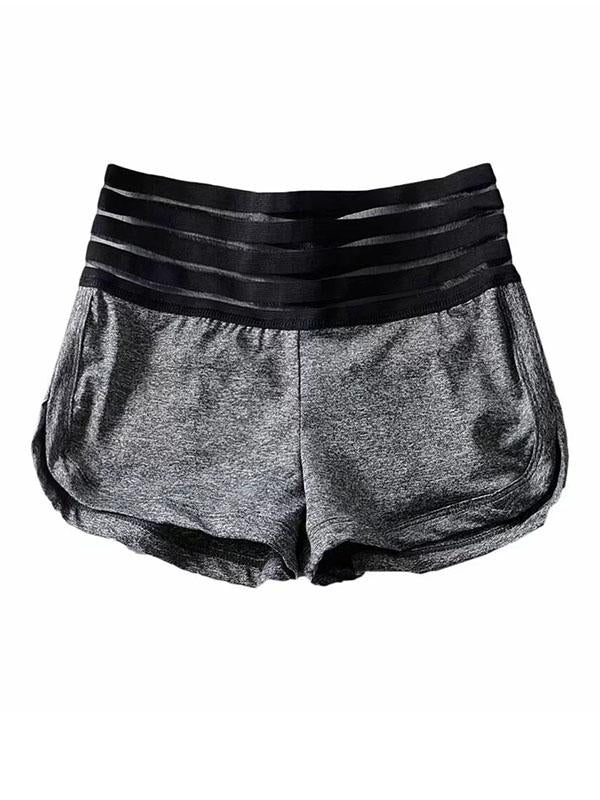 Wrap Hollow Solid Pockets Sports Shorts