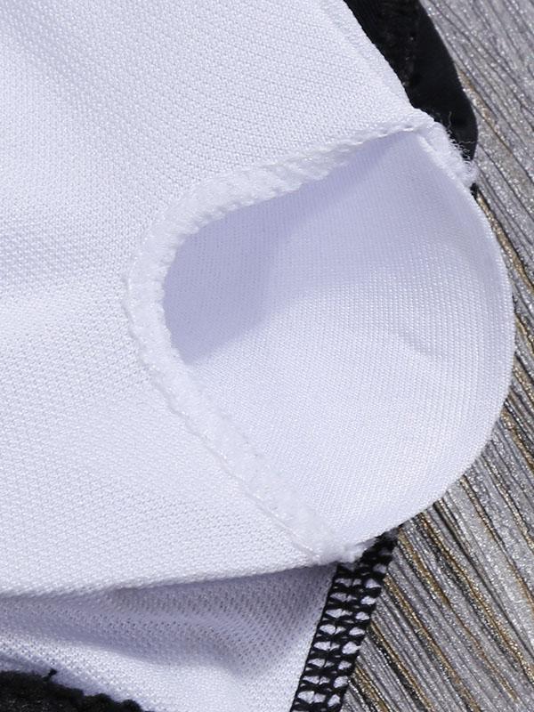 One-Shoulder Solid Color Split Bikini Swimsuit