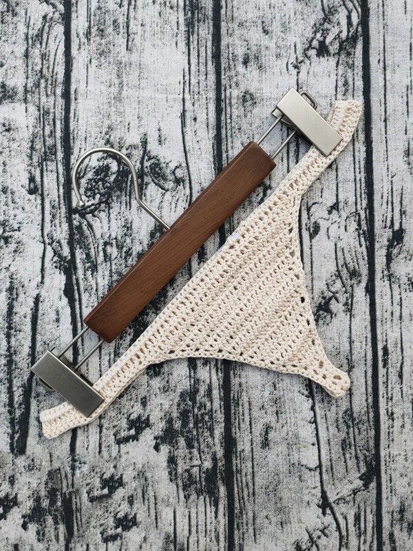 Solid Color Crochet Triangles Briefs