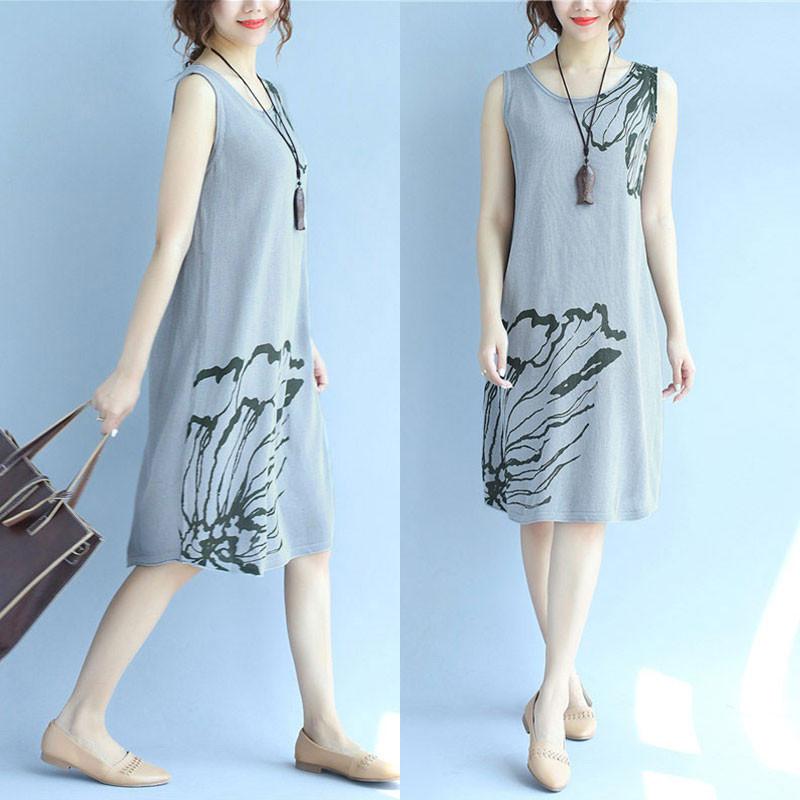 Women Retro Casual Slim Slip Dress