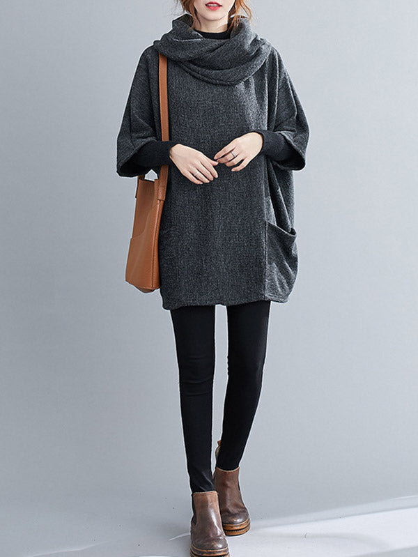 Solid Color Heaps Collar Half Sleeve T-Shirt