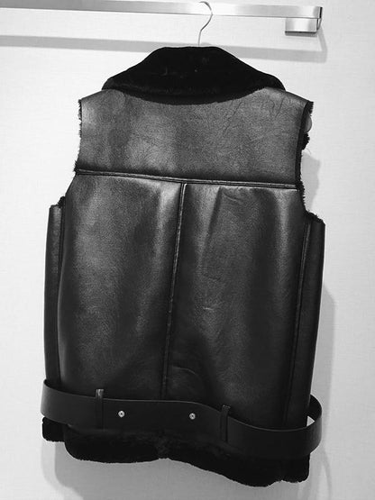 WARMER FAUX LEATHERETTE VEST