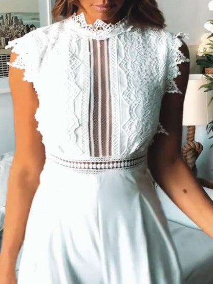 Fashion Lace Wide Leg Jumpsuit