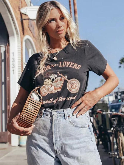 Vintage Letter Printed T-Shirt
